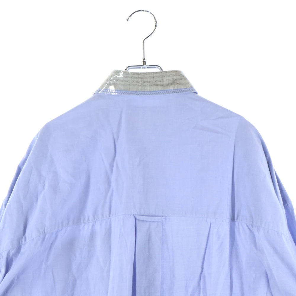 kolor(カラー) REGULAR COLLAR OXFORD SHIRT レギュラーカラー オックスフォード 長袖シャツ ロングスリーブ ライトブルー 22SCM-B07114