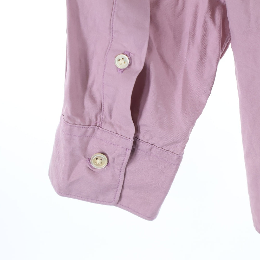 AURALEE(オーラリー) WASHED FINX TWILL BOX SHIRTS ウォッシュ加工 ファインツイル 長袖シャツ ロングスリーブ ピンク A00S01TN