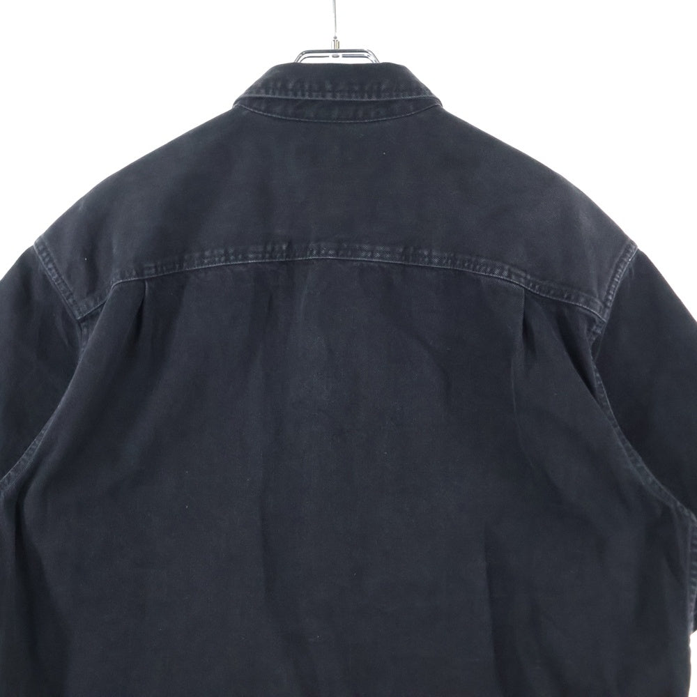 SUPREME(シュプリーム) 24SS Loose Fit Denim Painter Shirt ルーズフィット ペインターデニム 半袖シャツ ブラック