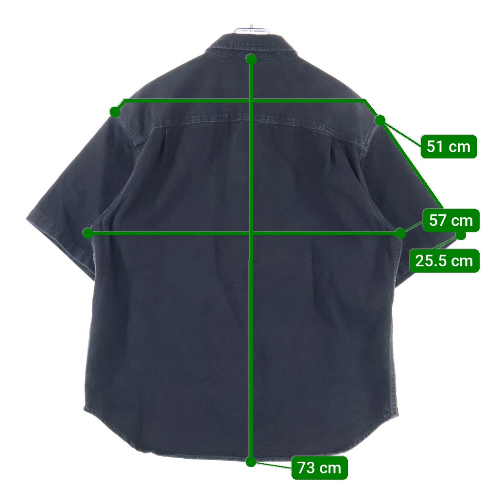 SUPREME(シュプリーム) 24SS Loose Fit Denim Painter Shirt ルーズフィット ペインターデニム 半袖シャツ ブラック