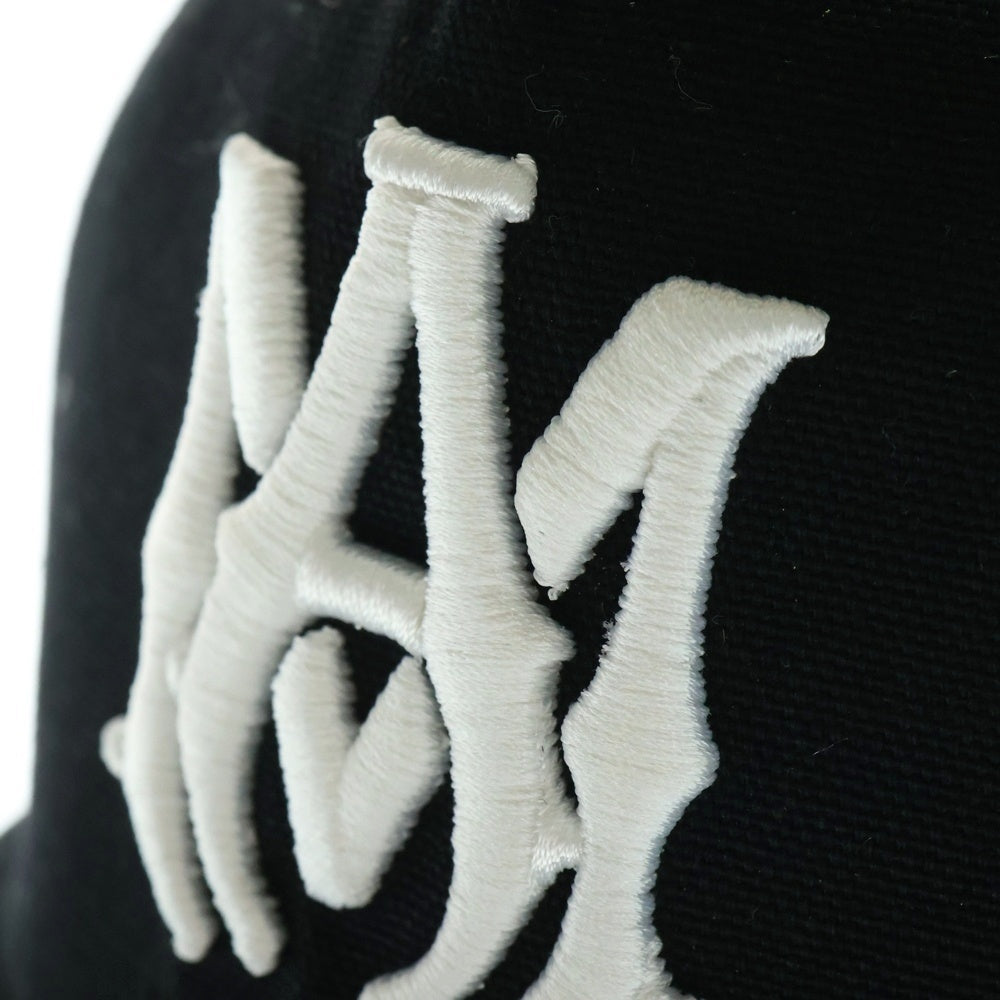 AMIRI(アミリ) FULL CANVAS MA HAT ロゴ刺繍 ベースボールキャップ 帽子 ブラック SRAMHACP1016