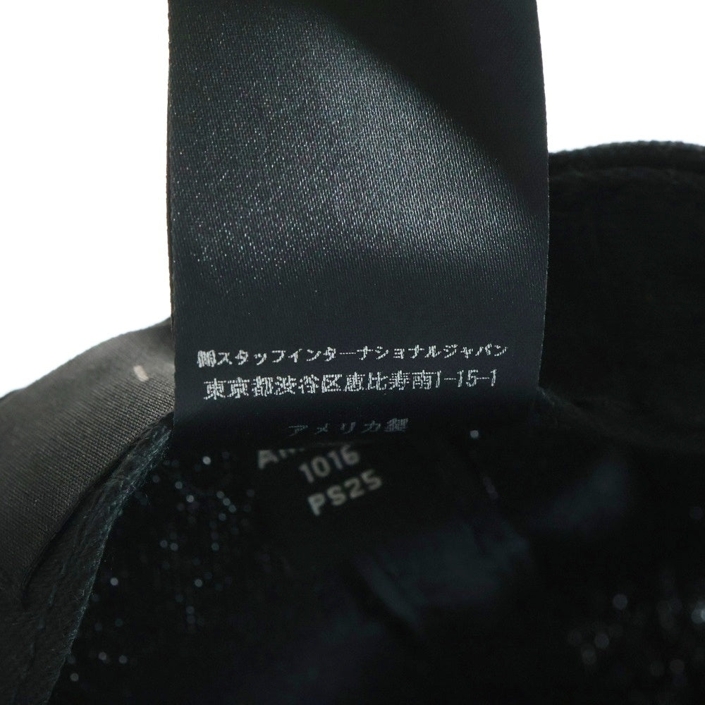 AMIRI(アミリ) FULL CANVAS MA HAT ロゴ刺繍 ベースボールキャップ 帽子 ブラック SRAMHACP1016