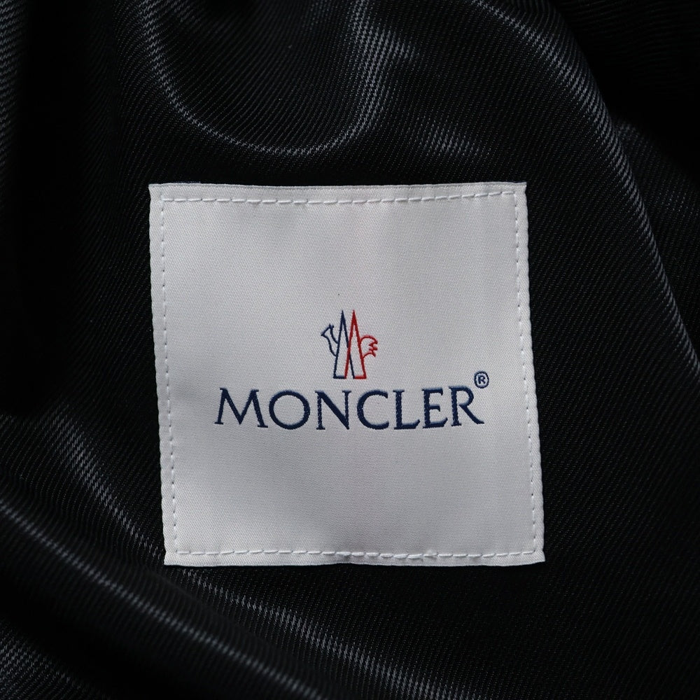 MONCLER(モンクレール) 21AW × FRAGMENT × Lewis Leathers G209U1A00022 フラグメント ルイスレザー サイクロン ホースハイド ダブルライダースジャケット ブラック