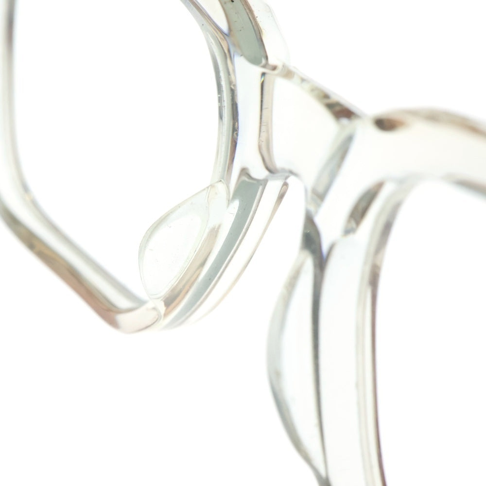 CHROME HEARTS(クロムハーツ) AMBIDIXTROUS CHプラステンプル スクエアクリアフレーム アイウェア 眼鏡 クリア/ゴールド