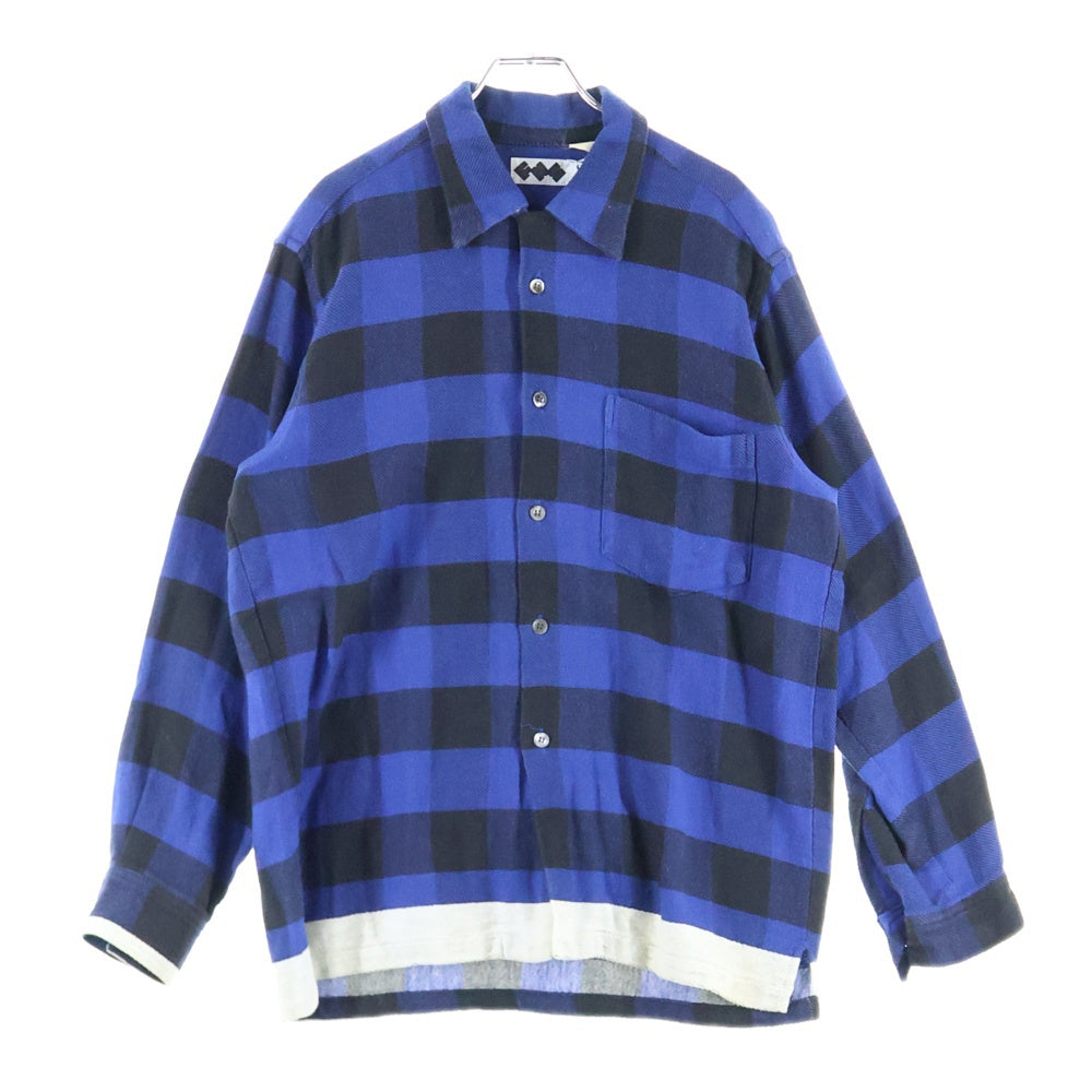 GOODENOUGH(グッドイナフ) FINESS チェック柄シャツ ブルー/ブラック
