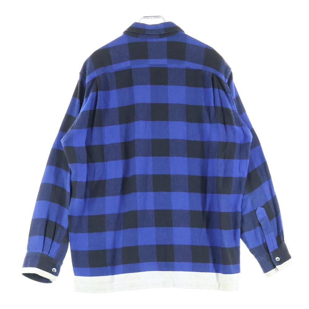 GOODENOUGH(グッドイナフ) FINESS チェック柄シャツ ブルー/ブラック