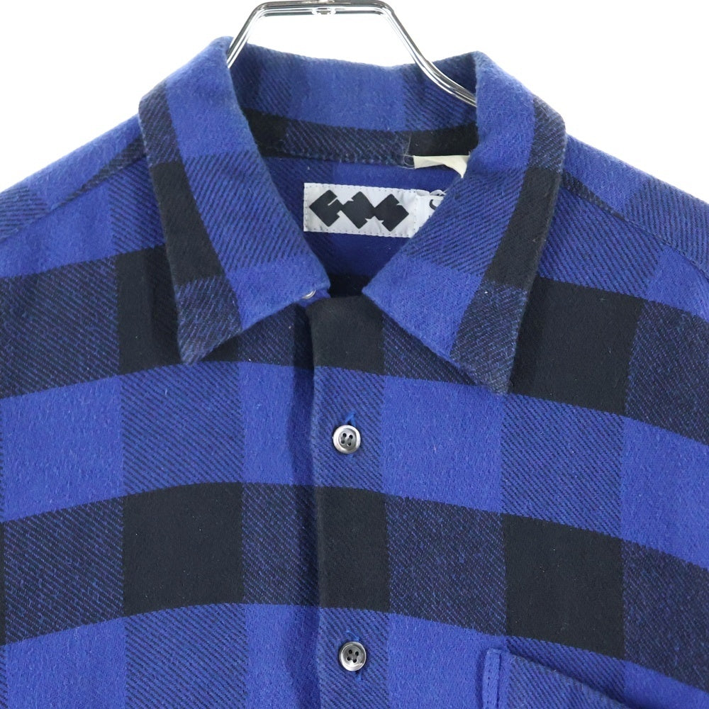 GOODENOUGH(グッドイナフ) FINESS チェック柄シャツ ブルー/ブラック