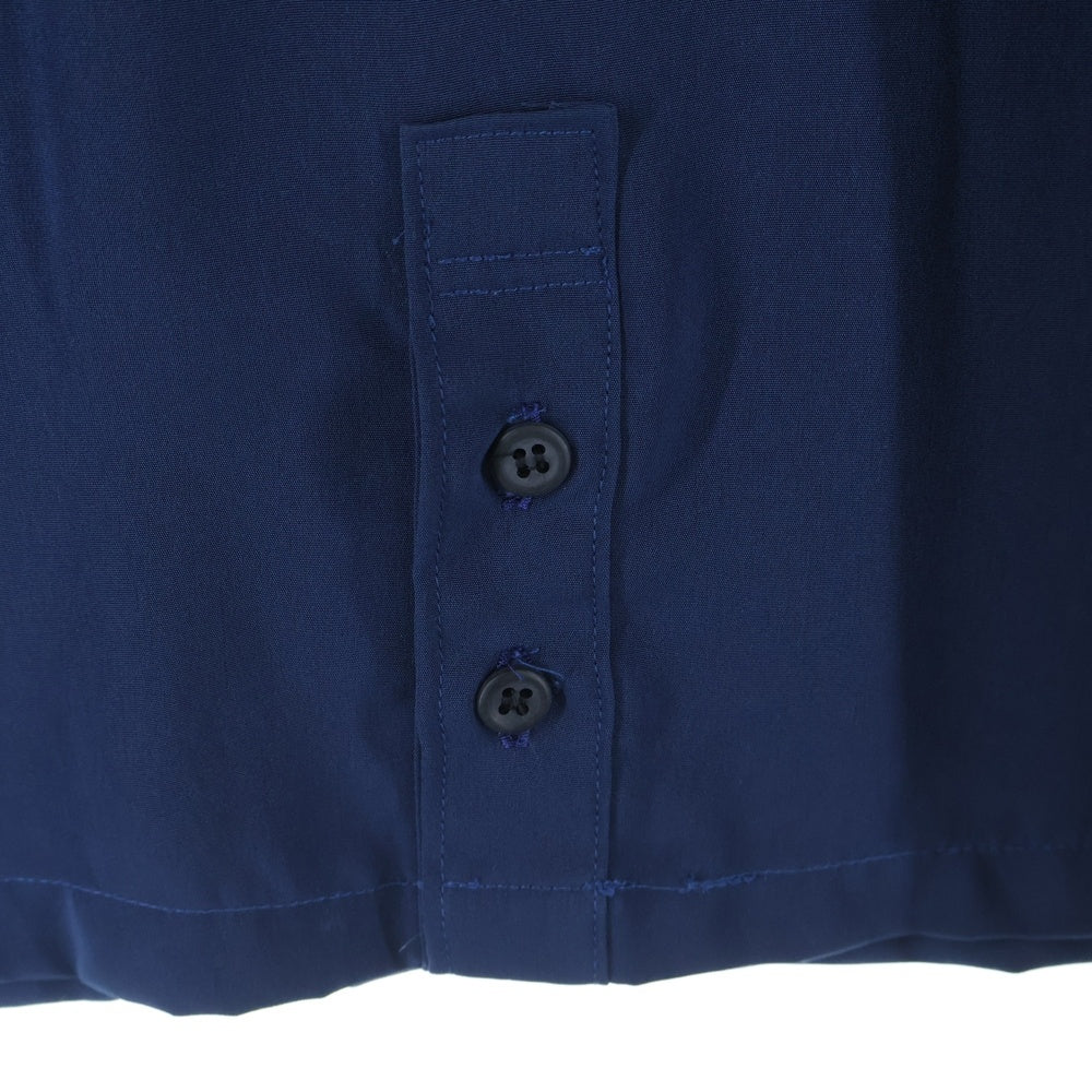 NO BRAND(ノーブランド) SWIPE ON THE QUIET レーヨン 半袖ポロシャツ カットソー ブルー