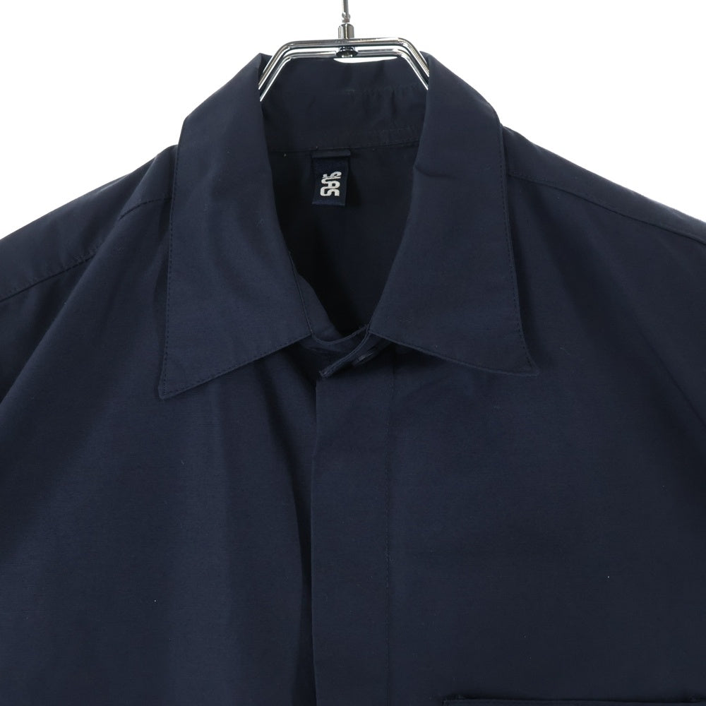 SILAS(サイラス) フロントポケット 半袖シャツ ブラック