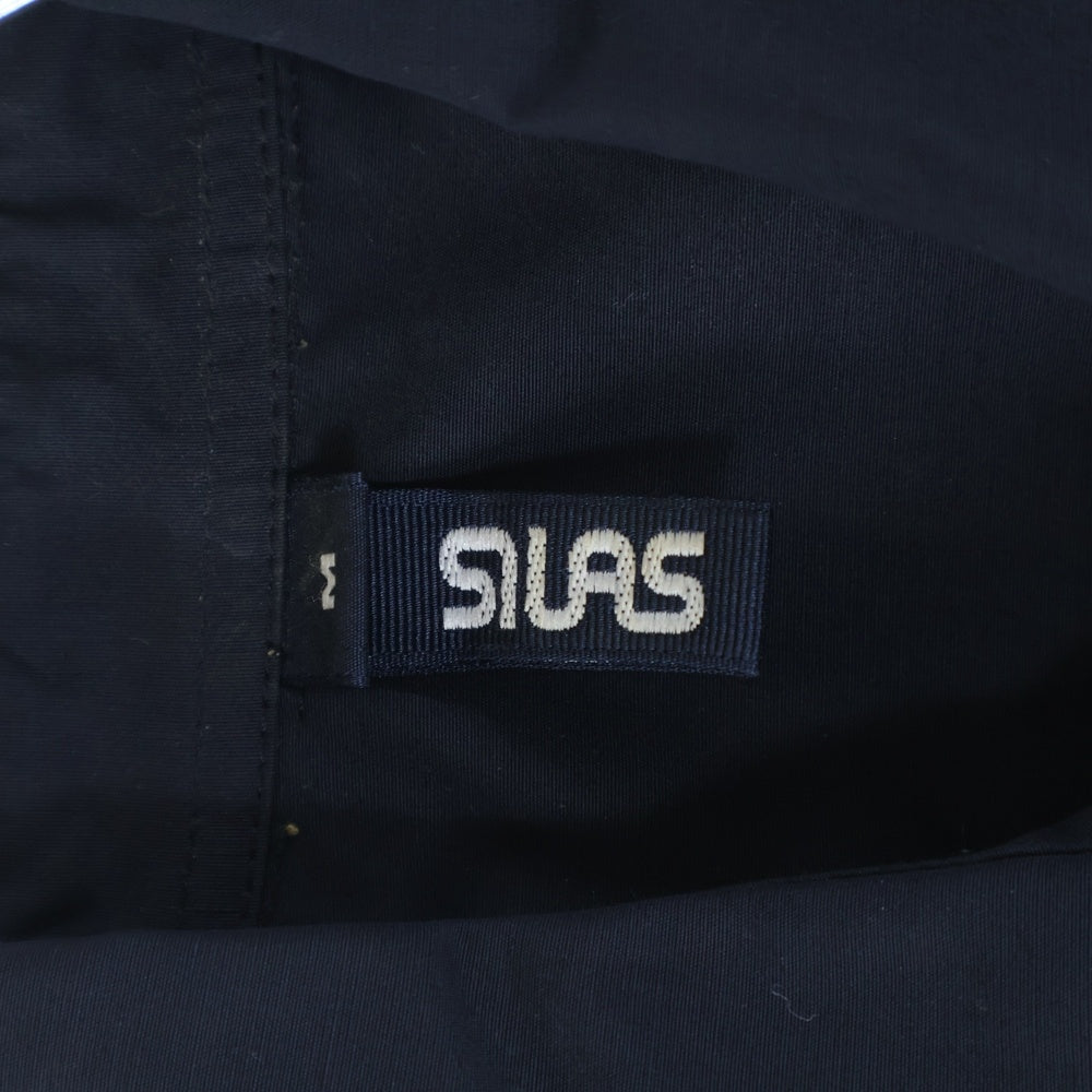 SILAS(サイラス) フロントポケット 半袖シャツ ブラック