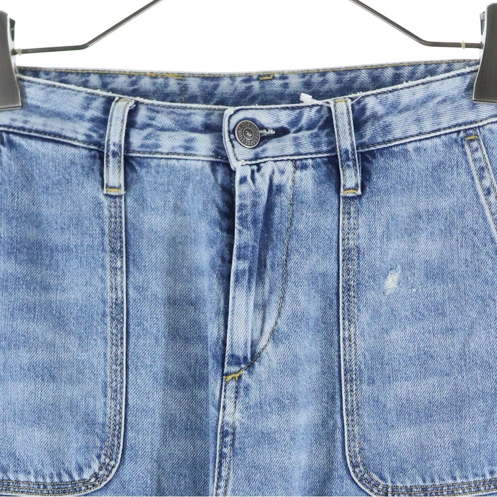 DIESEL INDUSTRY(ディーゼルインダストリー) P-MIRTA-OUT TROUSERS フロント4ポケット ジップフライ カーゴデニムパンツ ジーンズ インディゴブルー A15757