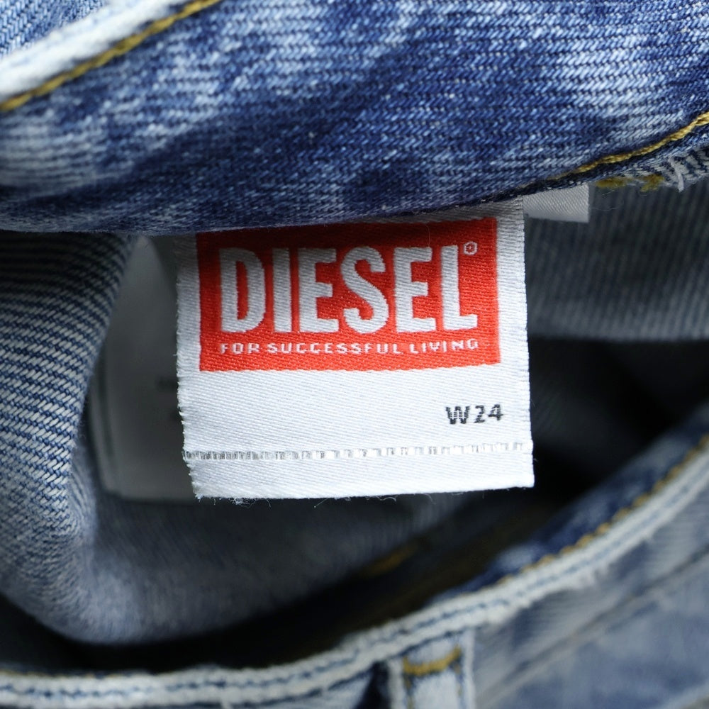 DIESEL INDUSTRY(ディーゼルインダストリー) P-MIRTA-OUT TROUSERS フロント4ポケット ジップフライ カーゴデニムパンツ ジーンズ インディゴブルー A15757