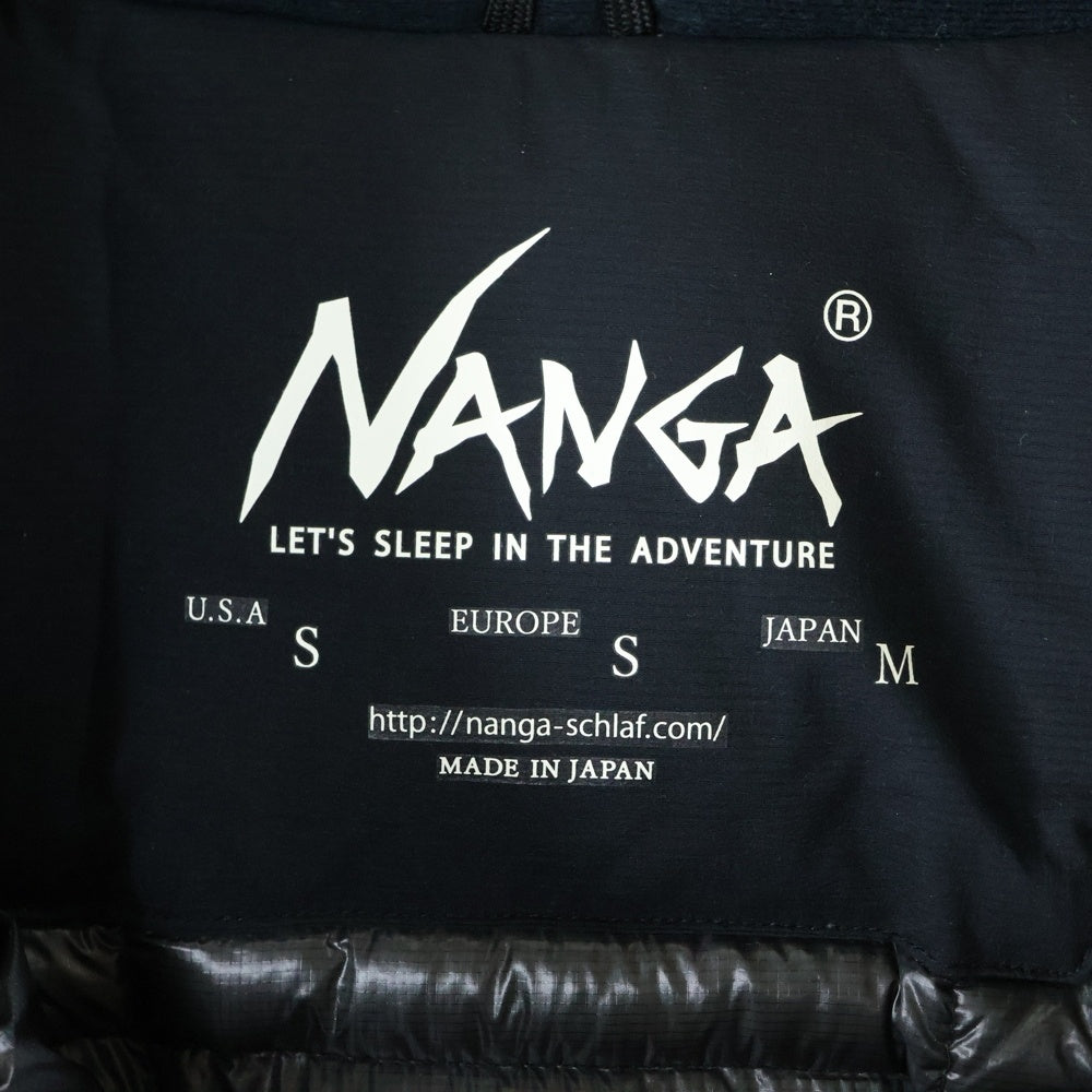 NANGA(ナンガ) MOUNTAIN BELAY COAT フーディー マウンテンビレー ダウンコート ブラック