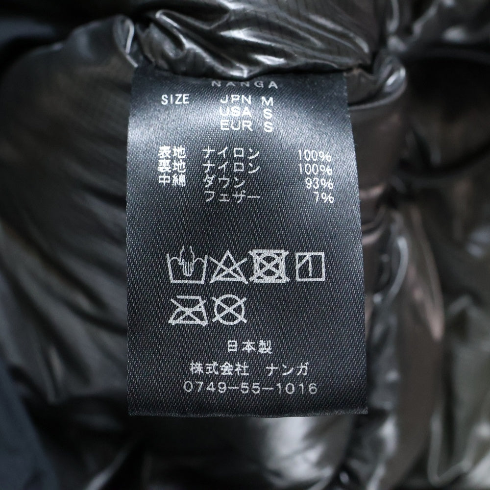 NANGA(ナンガ) MOUNTAIN BELAY COAT フーディー マウンテンビレー ダウンコート ブラック