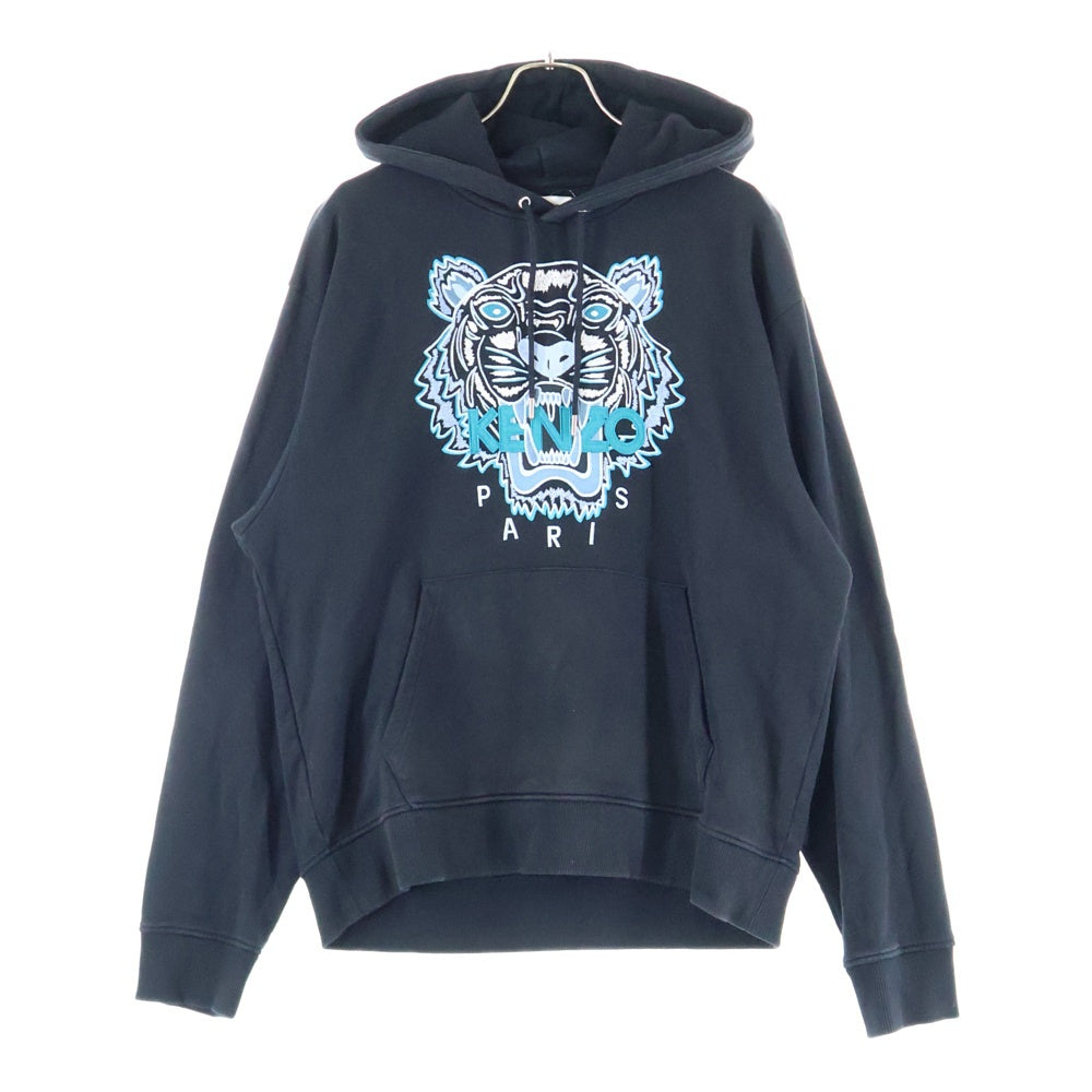 KENZO(ケンゾー) Classic Tiger Hoodie タイガー刺繍 フーディ プルオーバーパーカー ブラック FA65SW3104XA