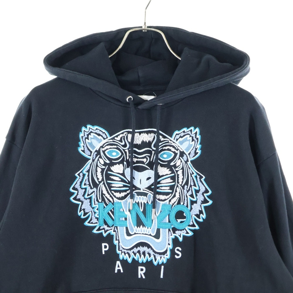 KENZO(ケンゾー) Classic Tiger Hoodie タイガー刺繍 フーディ プルオーバーパーカー ブラック FA65SW3104XA