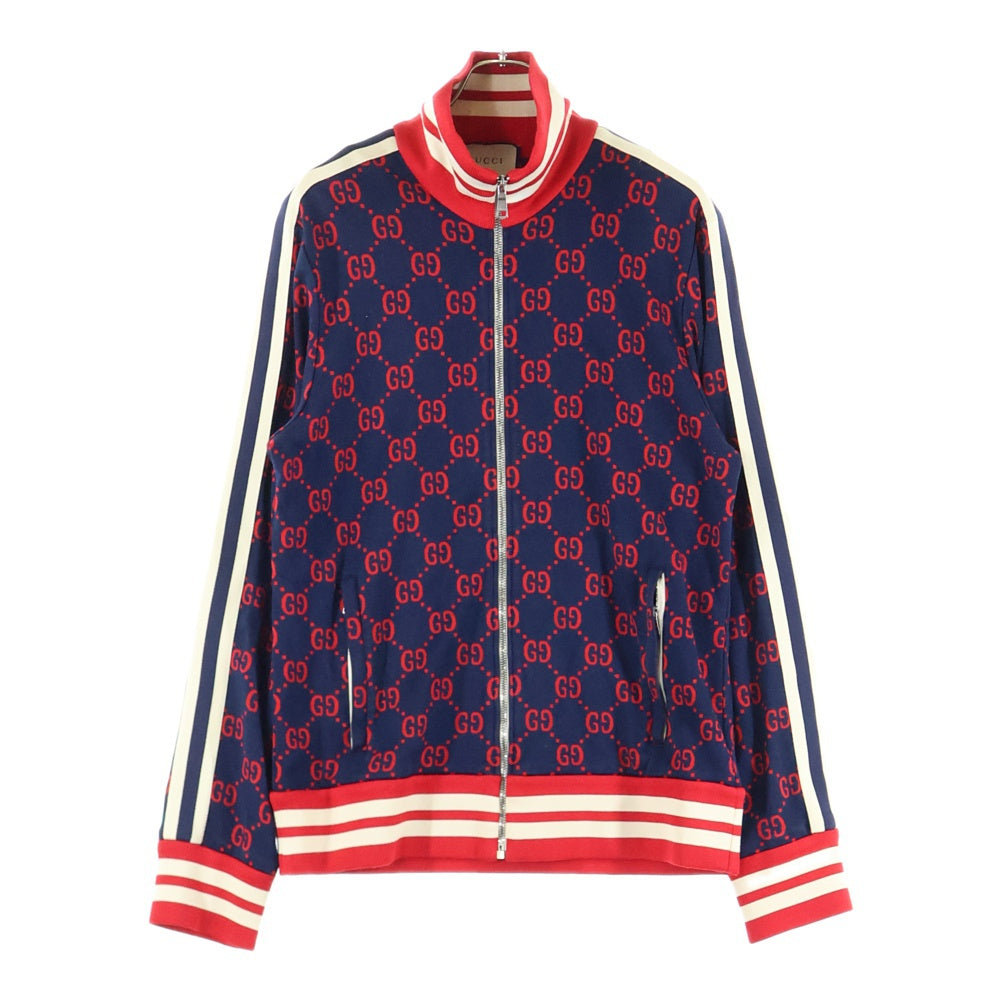 GUCCI(グッチ) GGジャガード テクニカル トラックジャージ ジャケット ネイビー 496919-X9L13