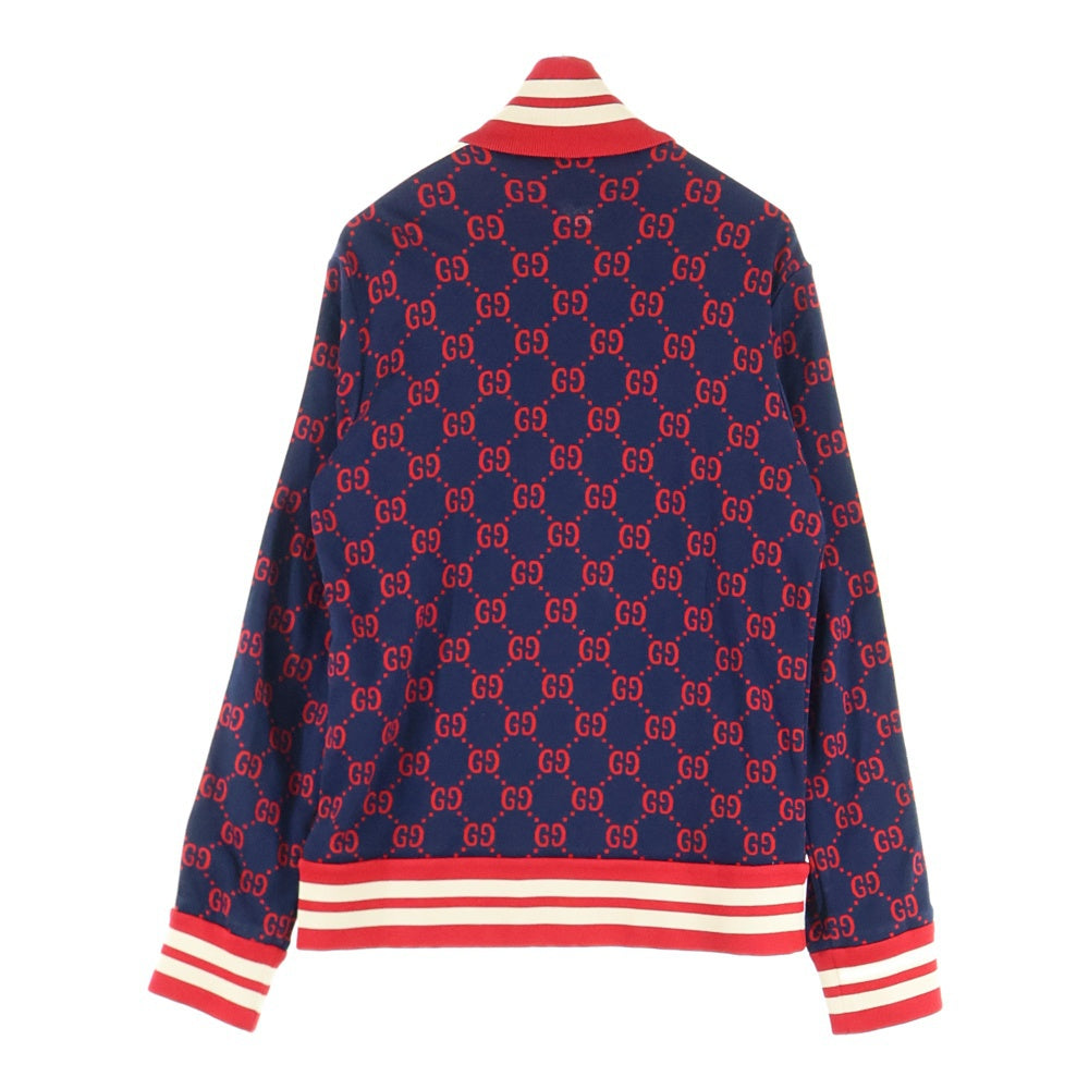 GUCCI(グッチ) GGジャガード テクニカル トラックジャージ ジャケット ネイビー 496919-X9L13