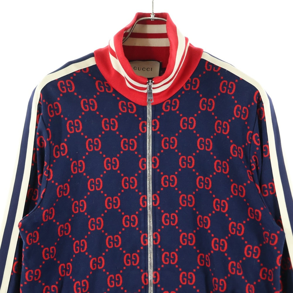 GUCCI(グッチ) GGジャガード テクニカル トラックジャージ ジャケット ネイビー 496919-X9L13