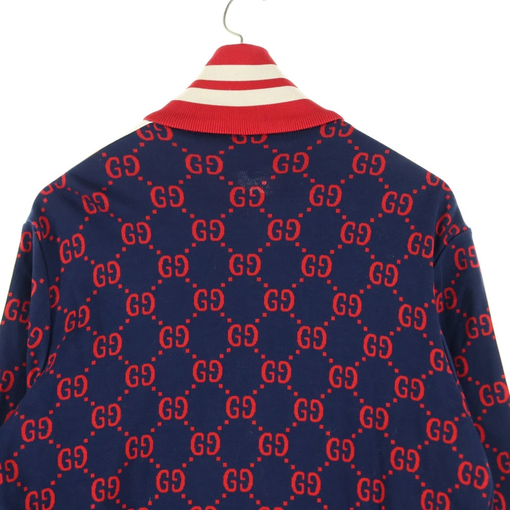 GUCCI(グッチ) GGジャガード テクニカル トラックジャージ ジャケット ネイビー 496919-X9L13