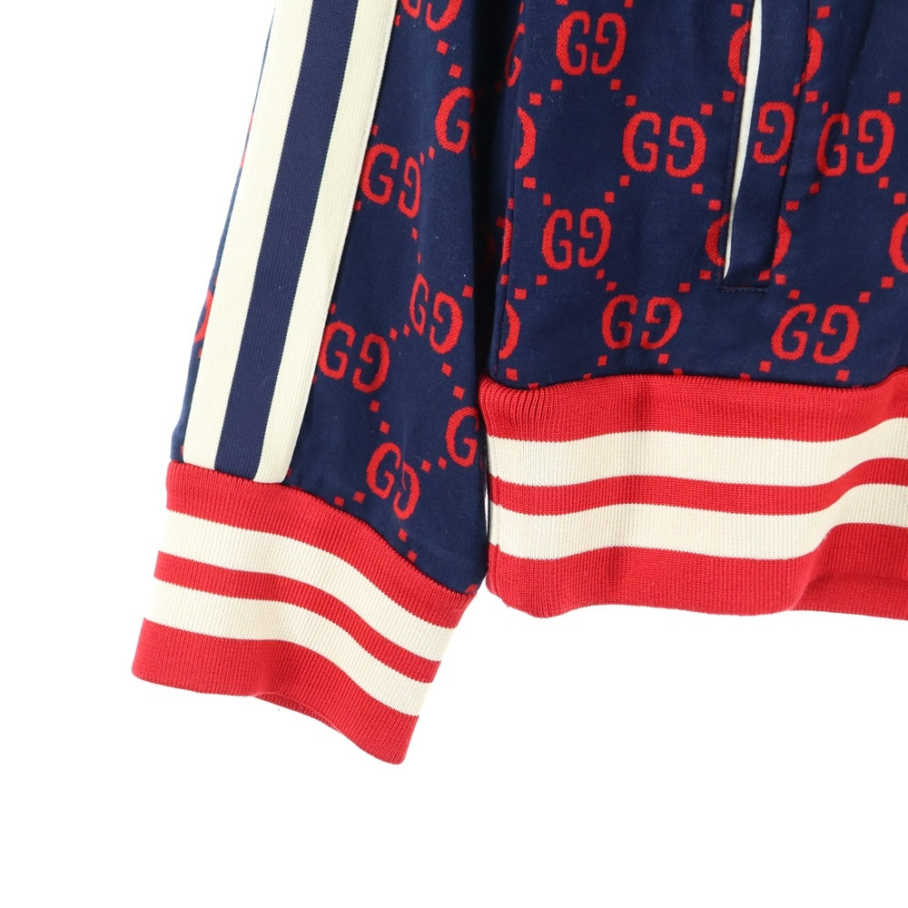 GUCCI(グッチ) GGジャガード テクニカル トラックジャージ ジャケット ネイビー 496919-X9L13