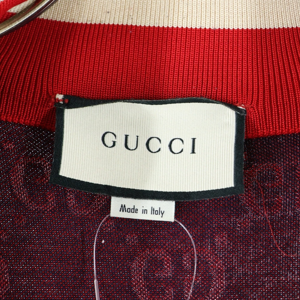 GUCCI(グッチ) GGジャガード テクニカル トラックジャージ ジャケット ネイビー 496919-X9L13