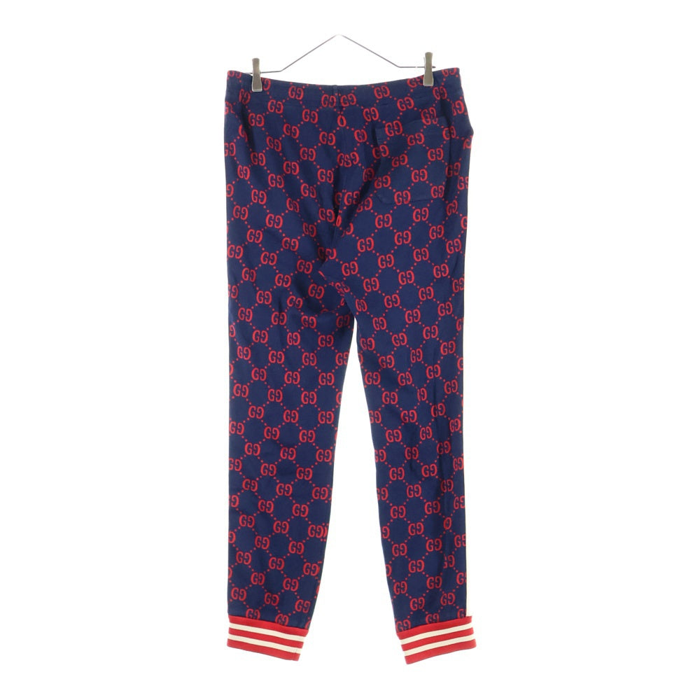 GUCCI(グッチ) 18SS GG Jacquard Jogging Pants ジャガード ジョガーパンツ ネイビー 496920-X9L13