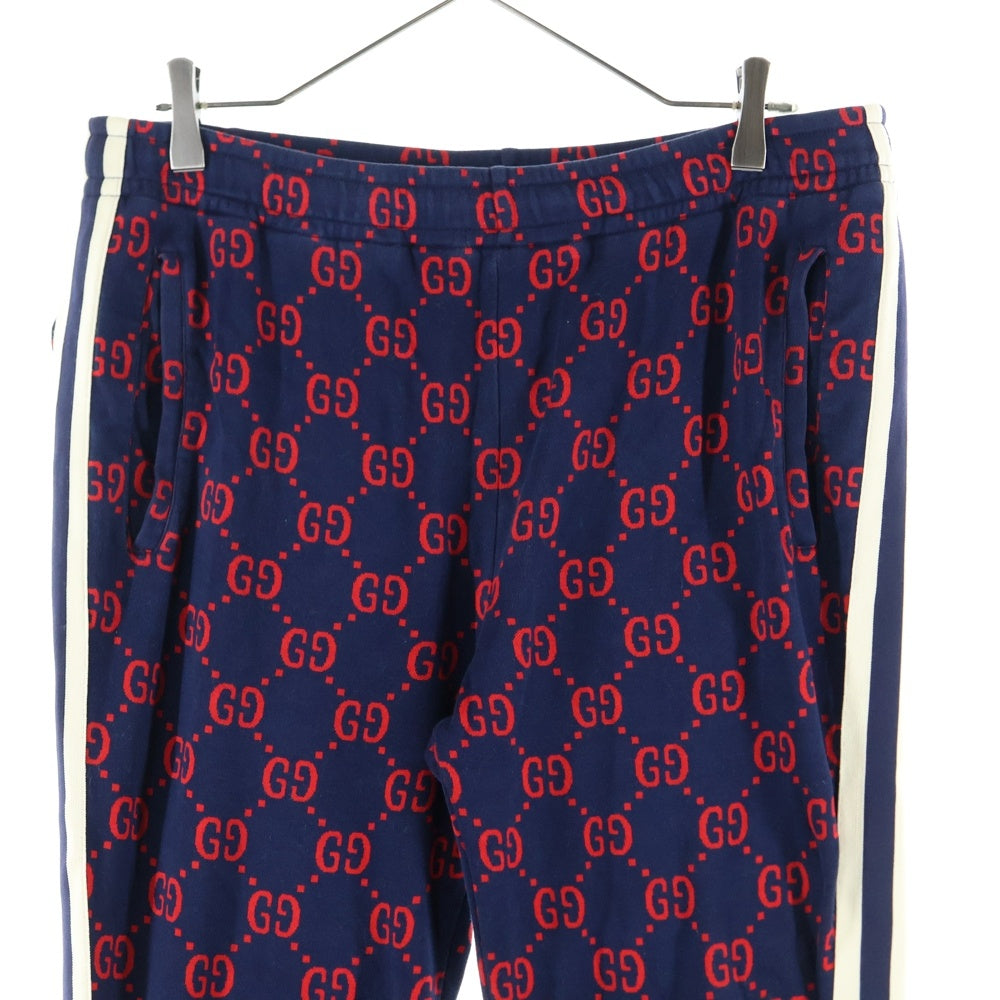 GUCCI(グッチ) 18SS GG Jacquard Jogging Pants ジャガード ジョガーパンツ ネイビー 496920-X9L13