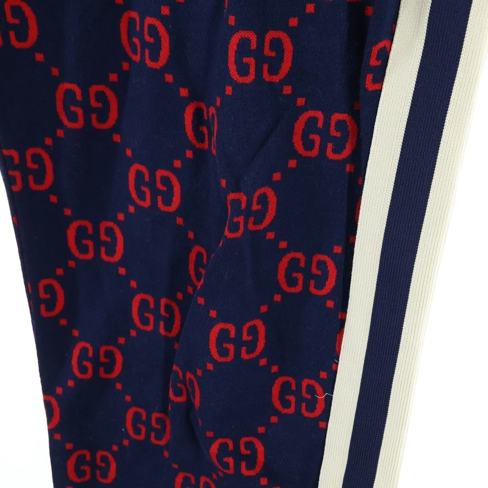 GUCCI(グッチ) 18SS GG Jacquard Jogging Pants ジャガード ジョガーパンツ ネイビー 496920-X9L13