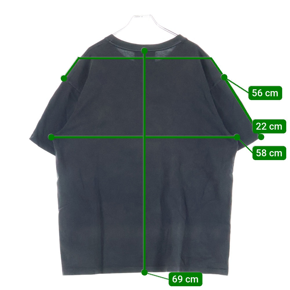 GUCCI(グッチ) ブレードプリント クルーネック コットン 半袖Tシャツ カットソー ブラック 565806XJAZY