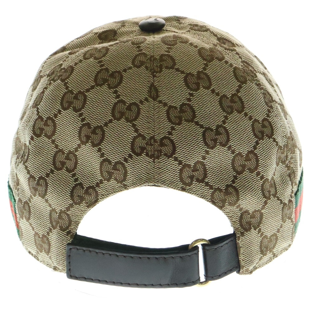 GUCCI(グッチ) GGキャンバスロゴ ベースボールキャップ 帽子 ベージュ 200035・204891