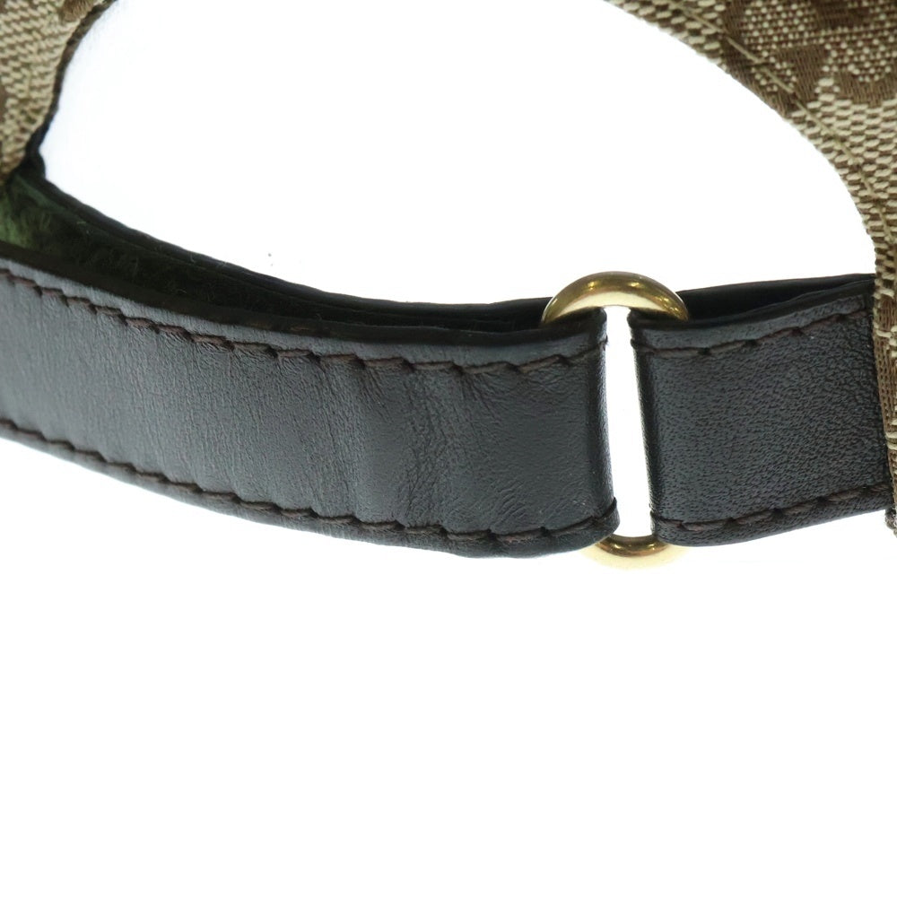 GUCCI(グッチ) GGキャンバスロゴ ベースボールキャップ 帽子 ベージュ 200035・204891