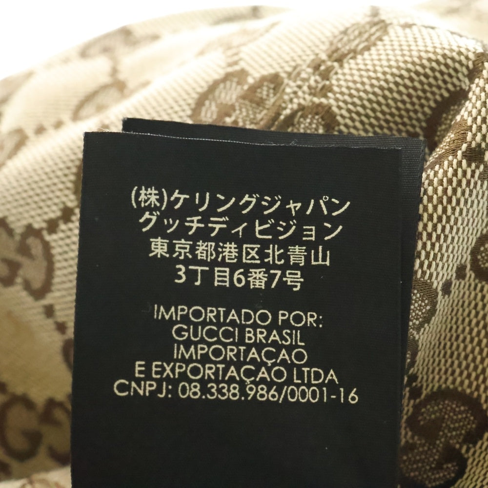 GUCCI(グッチ) GGキャンバスロゴ ベースボールキャップ 帽子 ベージュ 200035・204891