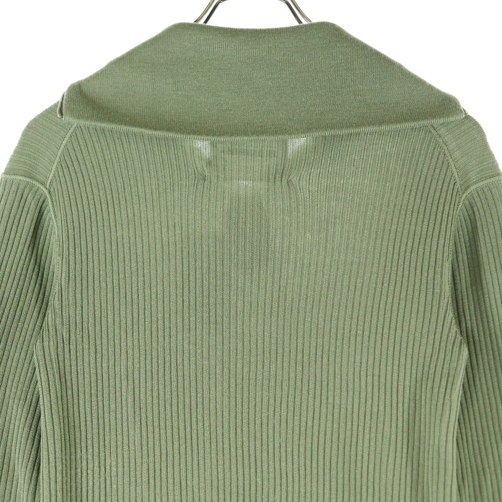 JIL SANDER(ジルサンダー) 19SS ハーフジップ リブタートルネック ニットワンピース ライトグリーン JPPP751505