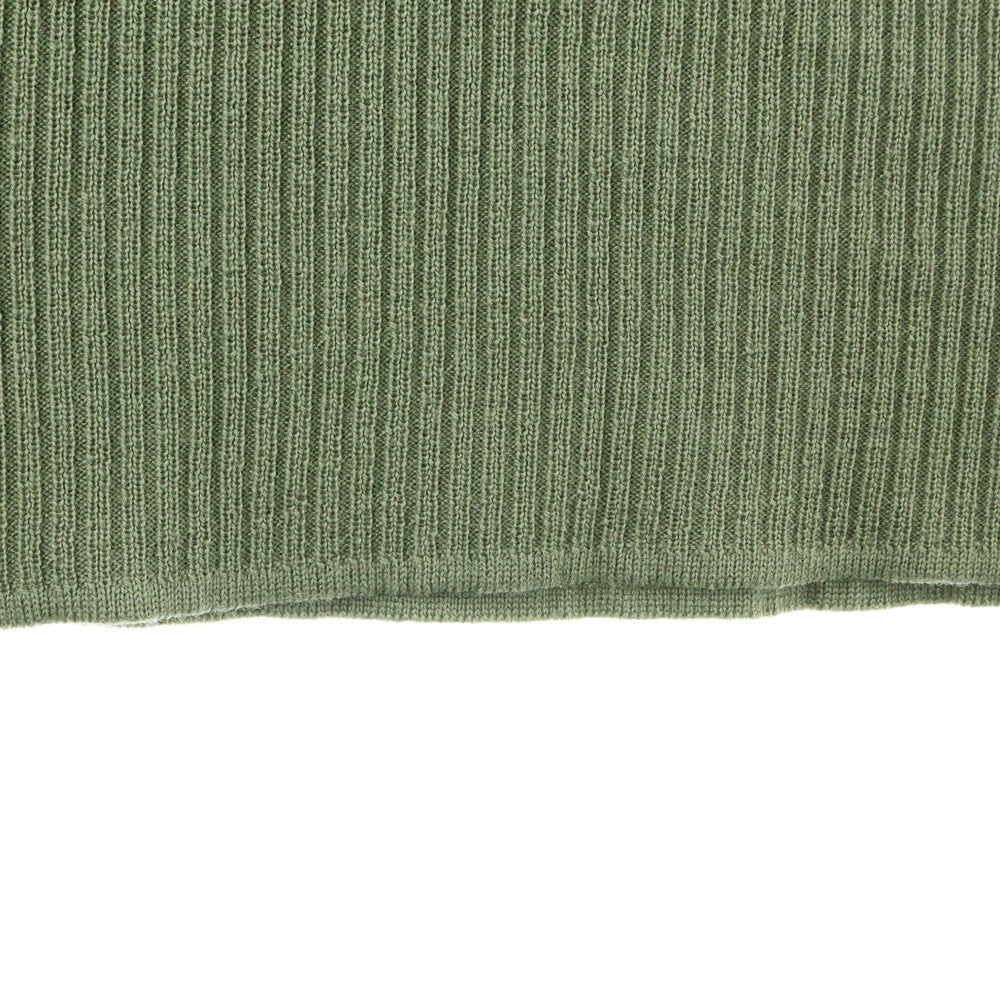JIL SANDER(ジルサンダー) 19SS ハーフジップ リブタートルネック ニットワンピース ライトグリーン JPPP751505