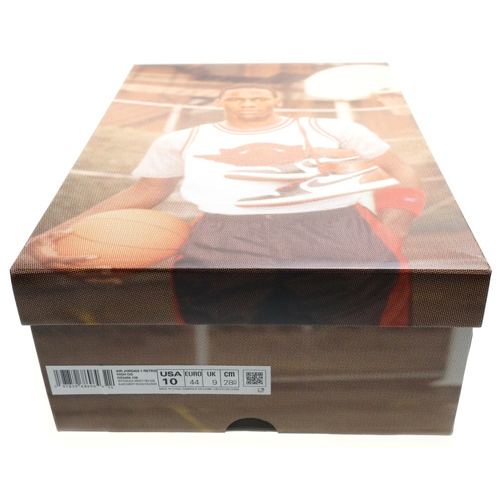 NIKE(ナイキ) AIR JORDAN 1 エアジョーダン レトロ ハイカットスニーカー レッド/ホワイト US10/28cm DZ5485-106