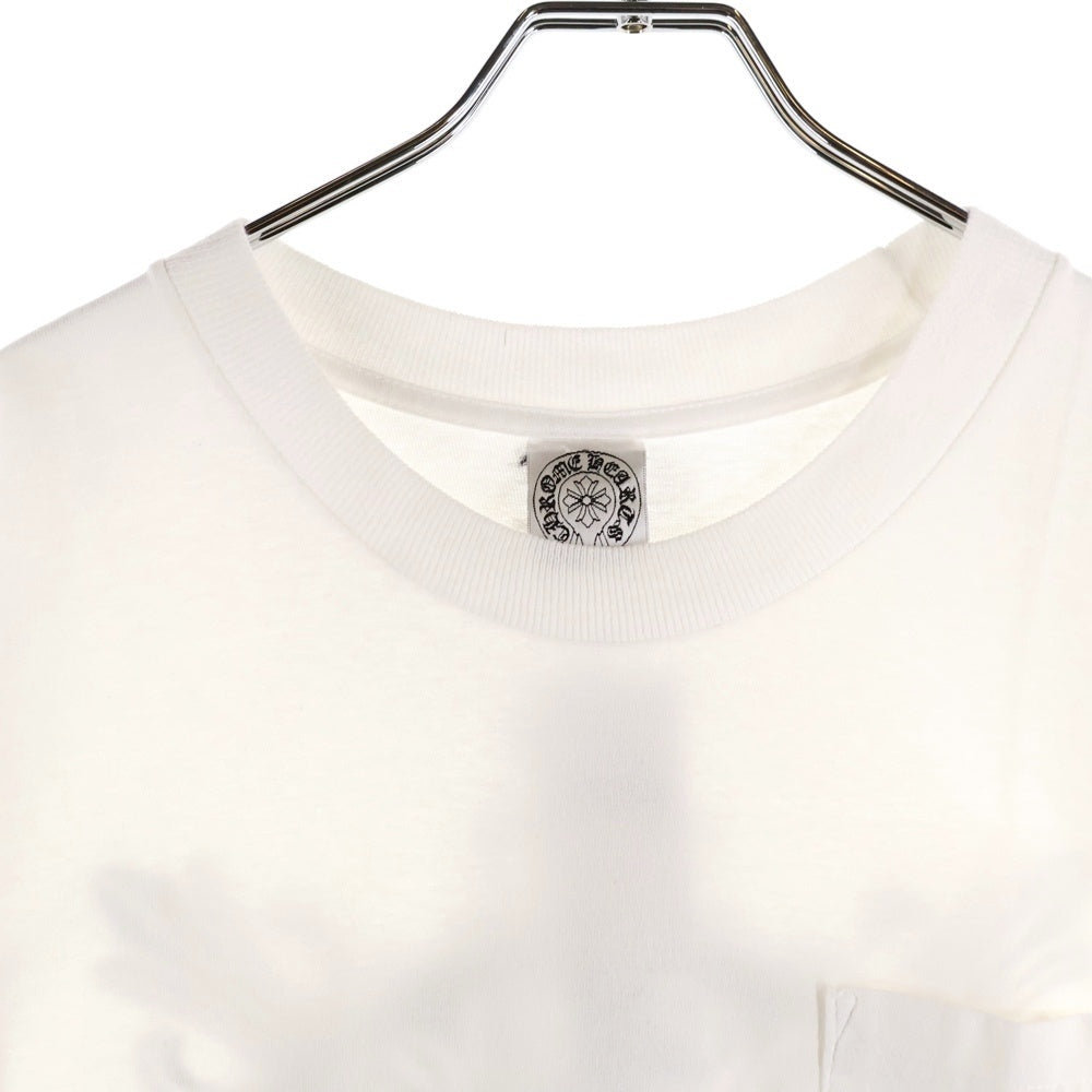 CHROME HEARTS(クロムハーツ) OLD オールド バックホースシュー クロスプリント クルーネック 半袖Tシャツ カットソー ホワイト