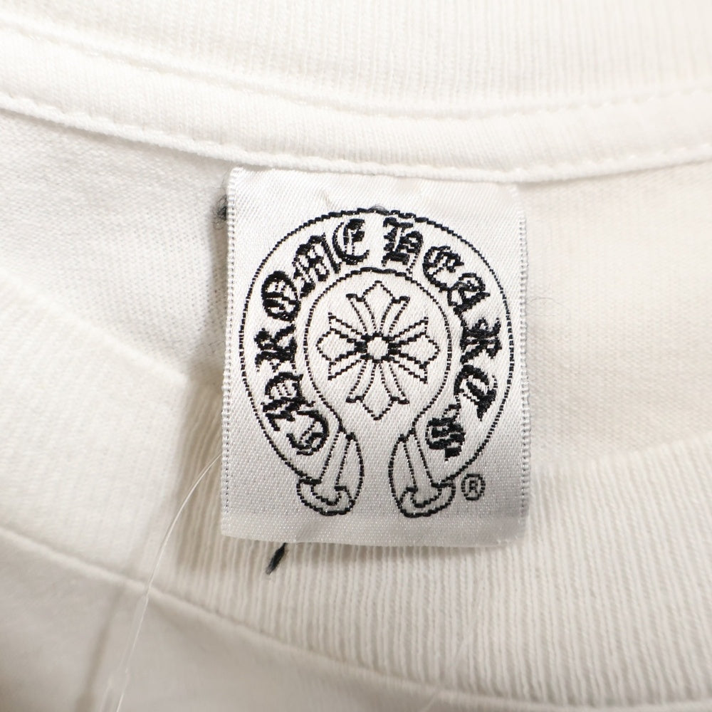 CHROME HEARTS(クロムハーツ) OLD オールド バックホースシュー クロスプリント クルーネック 半袖Tシャツ カットソー ホワイト