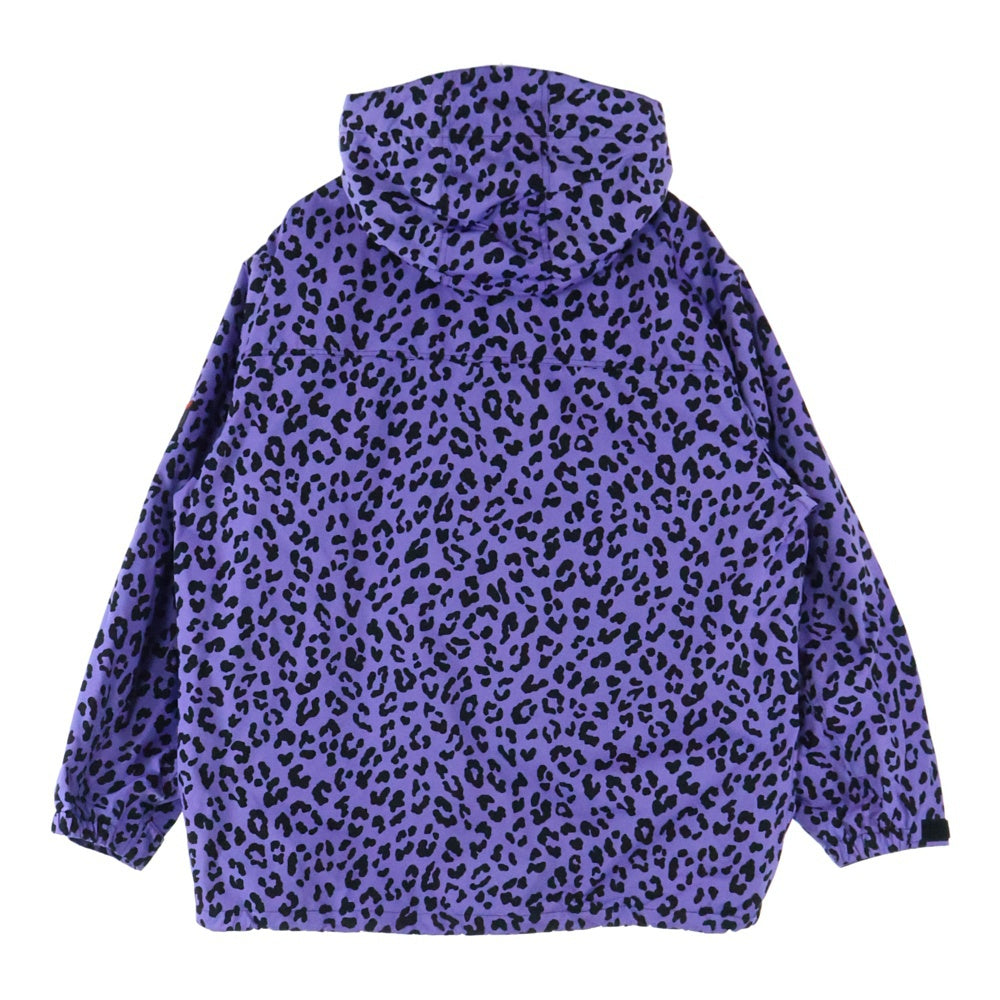 WACKO MARIA(ワコマリア) 22SS ×NANGA LEOPARD MOUNTAIN PARKA ナンガ レオパード総柄 ジップアップ マウンテンパーカー ジャケット パープル 22SS-WMO-NA03