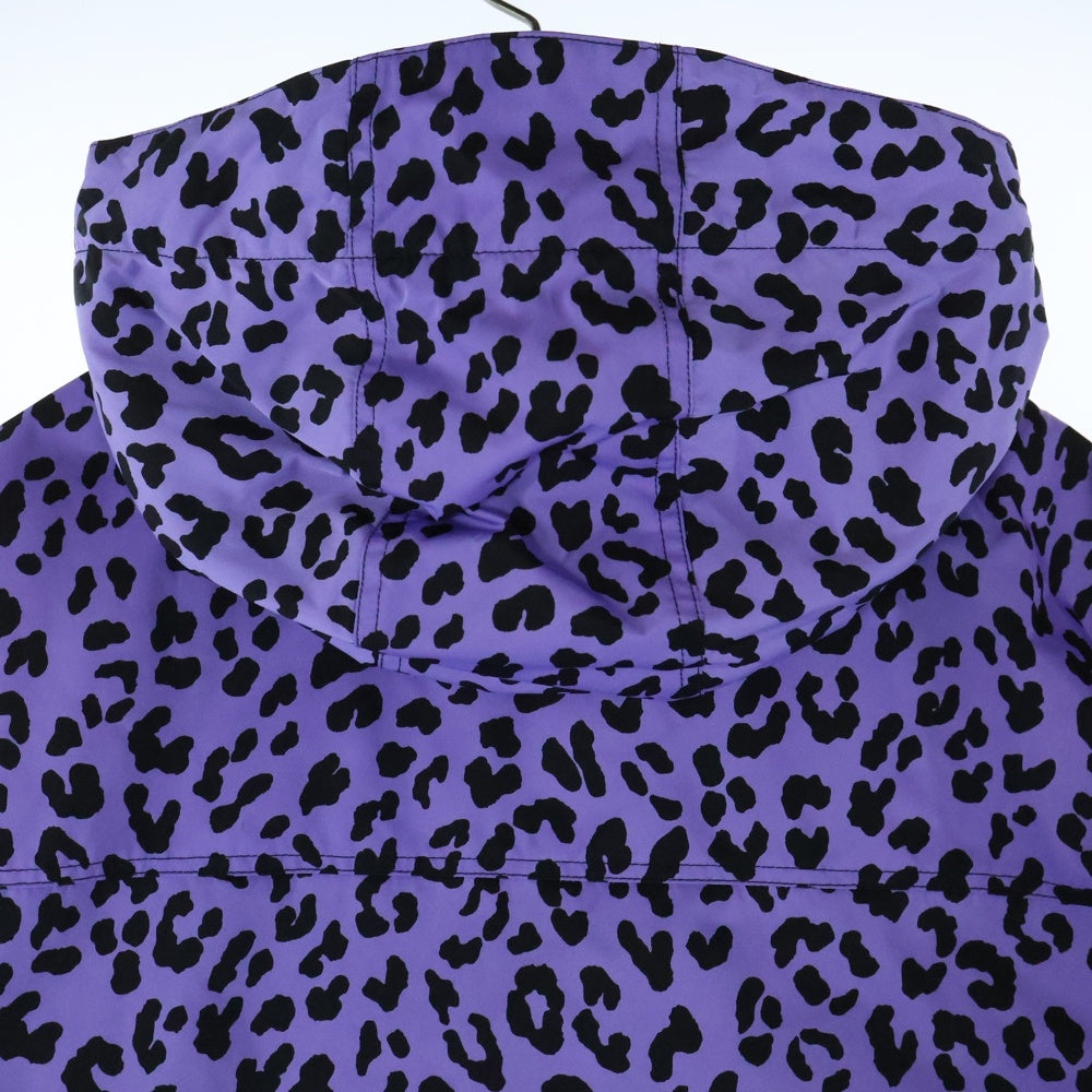 WACKO MARIA(ワコマリア) 22SS ×NANGA LEOPARD MOUNTAIN PARKA ナンガ レオパード総柄 ジップアップ マウンテンパーカー ジャケット パープル 22SS-WMO-NA03