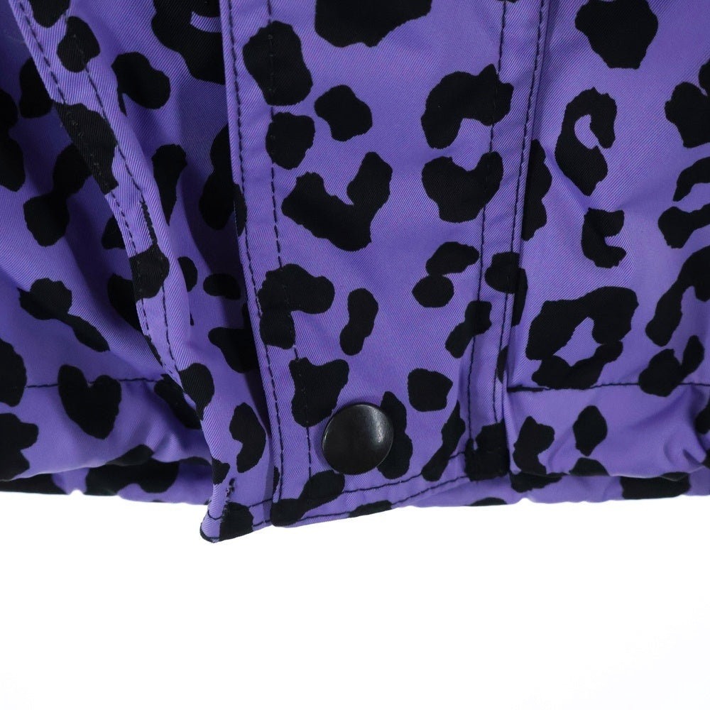 WACKO MARIA(ワコマリア) 22SS ×NANGA LEOPARD MOUNTAIN PARKA ナンガ レオパード総柄 ジップアップ マウンテンパーカー ジャケット パープル 22SS-WMO-NA03