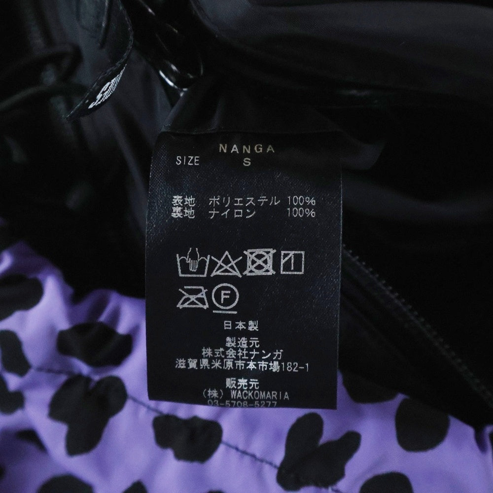 WACKO MARIA(ワコマリア) 22SS ×NANGA LEOPARD MOUNTAIN PARKA ナンガ レオパード総柄 ジップアップ マウンテンパーカー ジャケット パープル 22SS-WMO-NA03