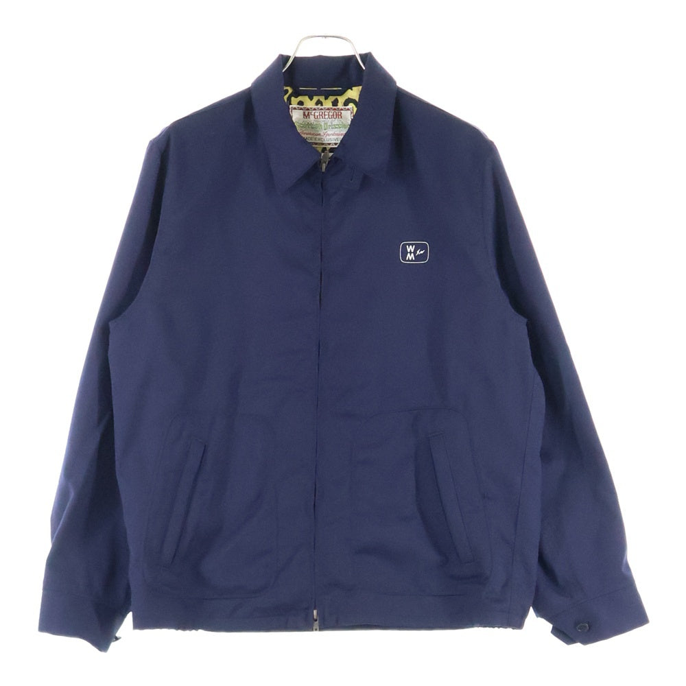 WACKO MARIA(ワコマリア) ×McGREGOR×FRAGMENT マックレガー フラグメント 裏地レオパード ジップアップ ジャケット ネイビー 113119703
