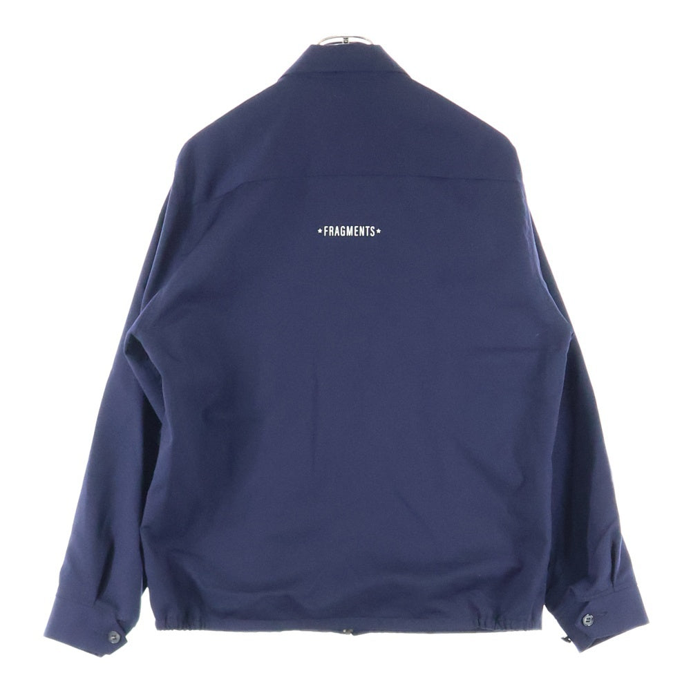 WACKO MARIA(ワコマリア) ×McGREGOR×FRAGMENT マックレガー フラグメント 裏地レオパード ジップアップ ジャケット ネイビー 113119703