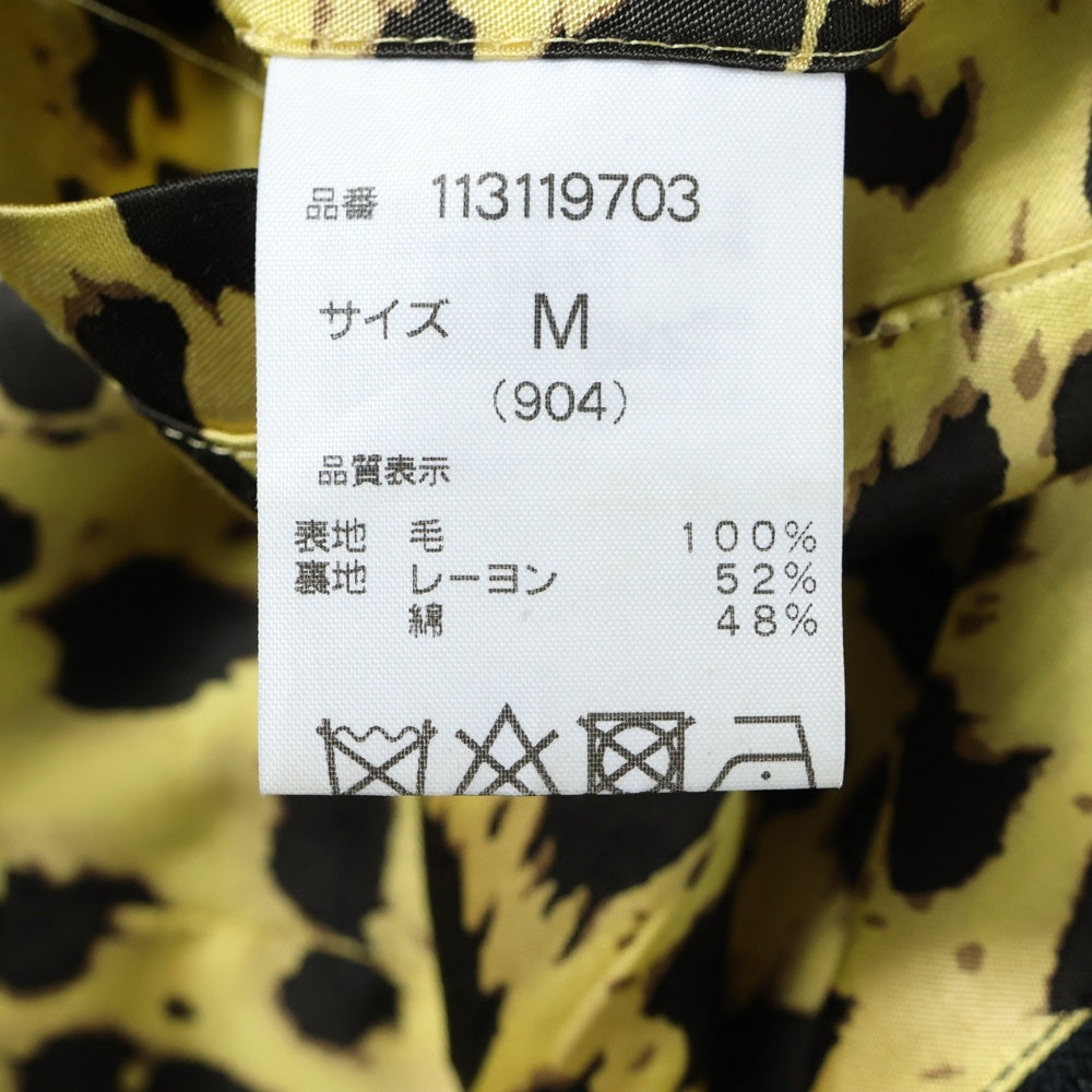 WACKO MARIA(ワコマリア) ×McGREGOR×FRAGMENT マックレガー フラグメント 裏地レオパード ジップアップ ジャケット ネイビー 113119703