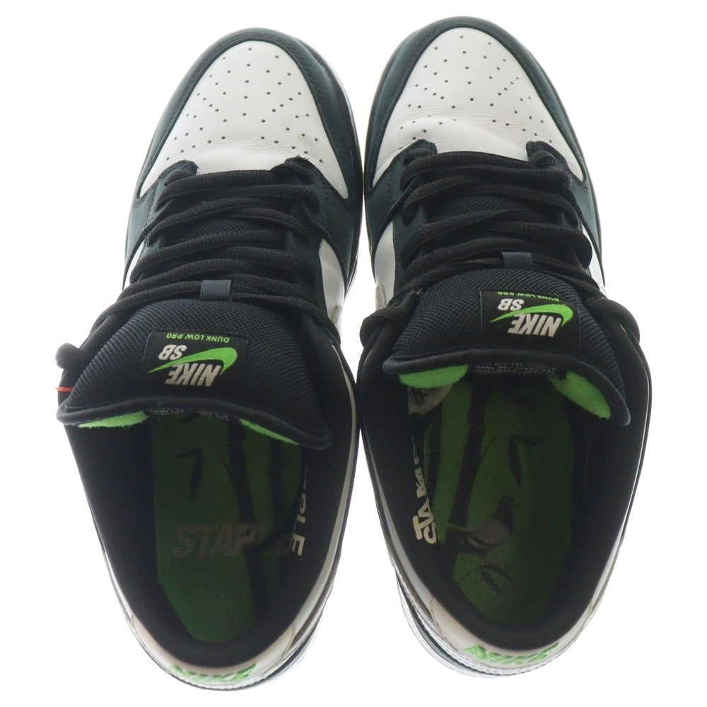 NIKE(ナイキ) × STAPLE DUNK LOW PIGEON BLACK BV1310-013 ステイプル ダンク ピジョン ローカットスニーカー シューズ ブラック/ホワイト US10/28.0cm