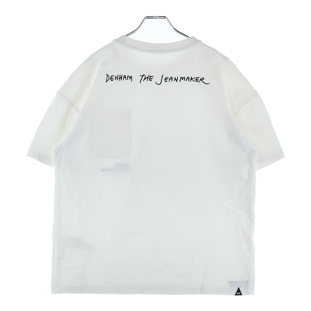 DENHAM(デンハム) フロント刺繍ポケット半袖Tシャツ カットソー ホワイト
