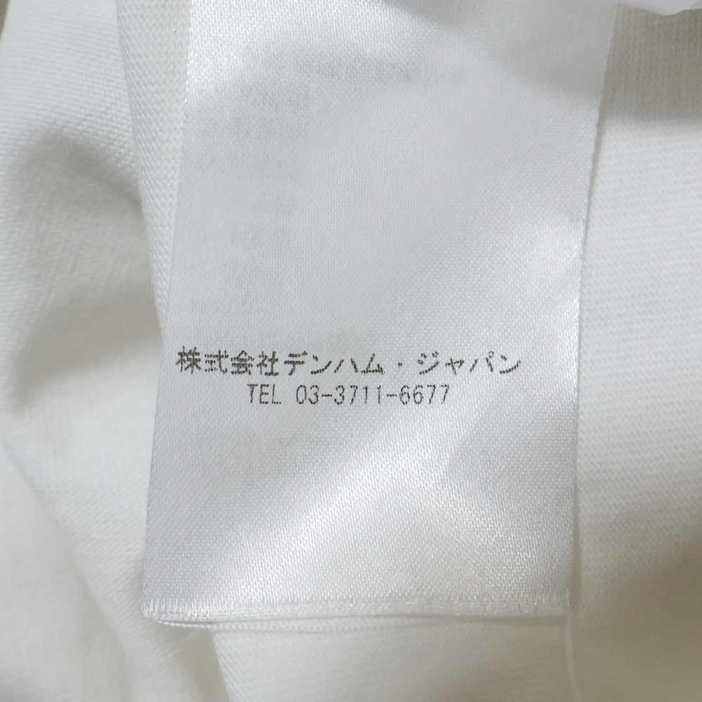 DENHAM(デンハム) フロント刺繍ポケット半袖Tシャツ カットソー ホワイト