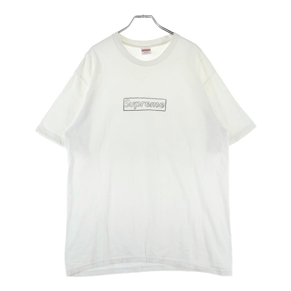SUPREME(シュプリーム) 21SS KAWS Chalk Logo Tee カウズ チョークロゴ 半袖Tシャツ カットソー ホワイト