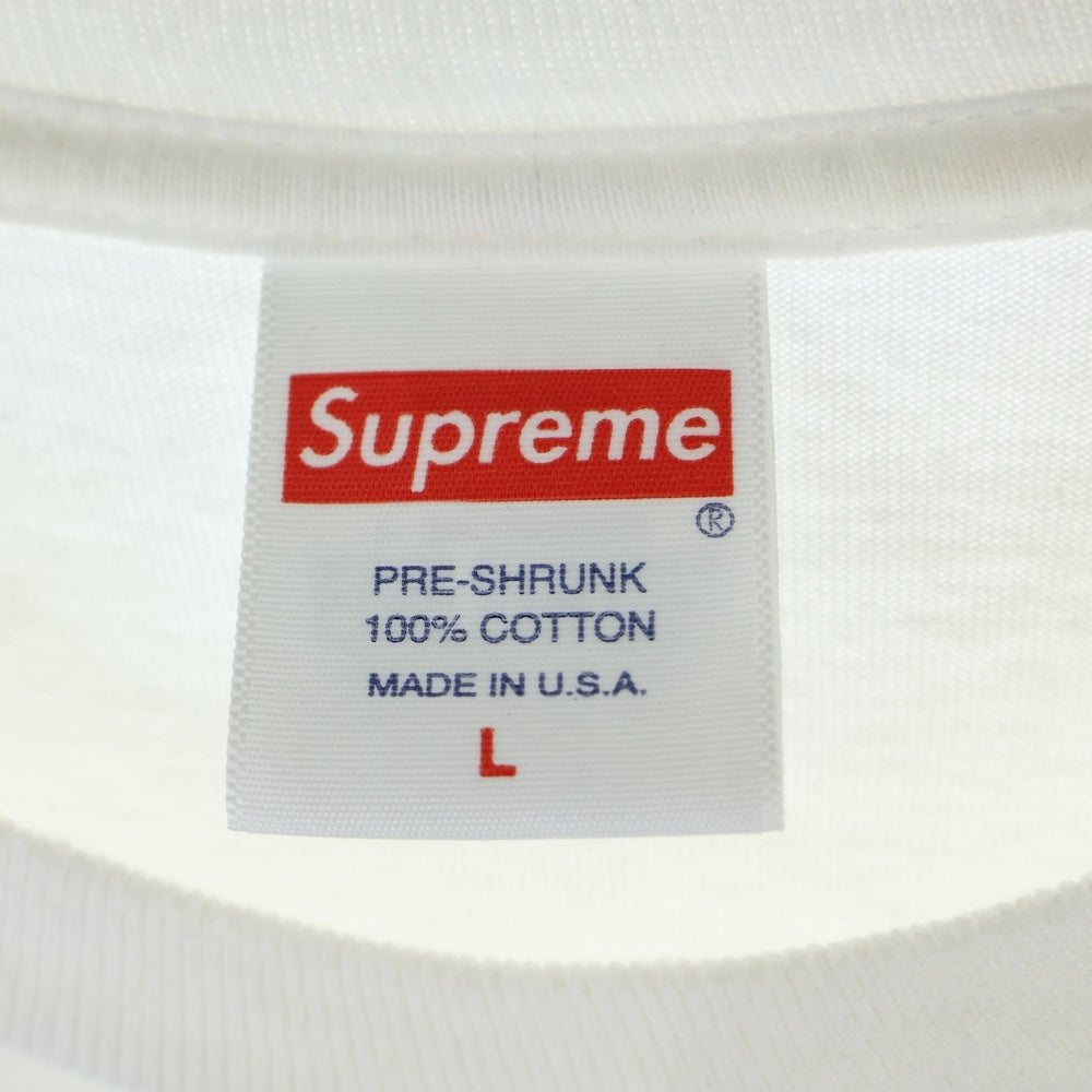SUPREME(シュプリーム) 21SS KAWS Chalk Logo Tee カウズ チョークロゴ 半袖Tシャツ カットソー ホワイト
